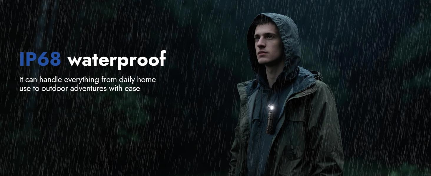 WUBEN L1 Dual-Swivel Head Flashlight, 2000 Lumen High Lumens Rechargeable Light, Dual Light Sources, IP68 Waterproof Magnetic Camping Flashlight for Home Outdoors Emergency, TikTokShopBlackFriday