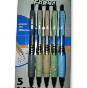 Inc forma retractable ballpoint pens black and blue