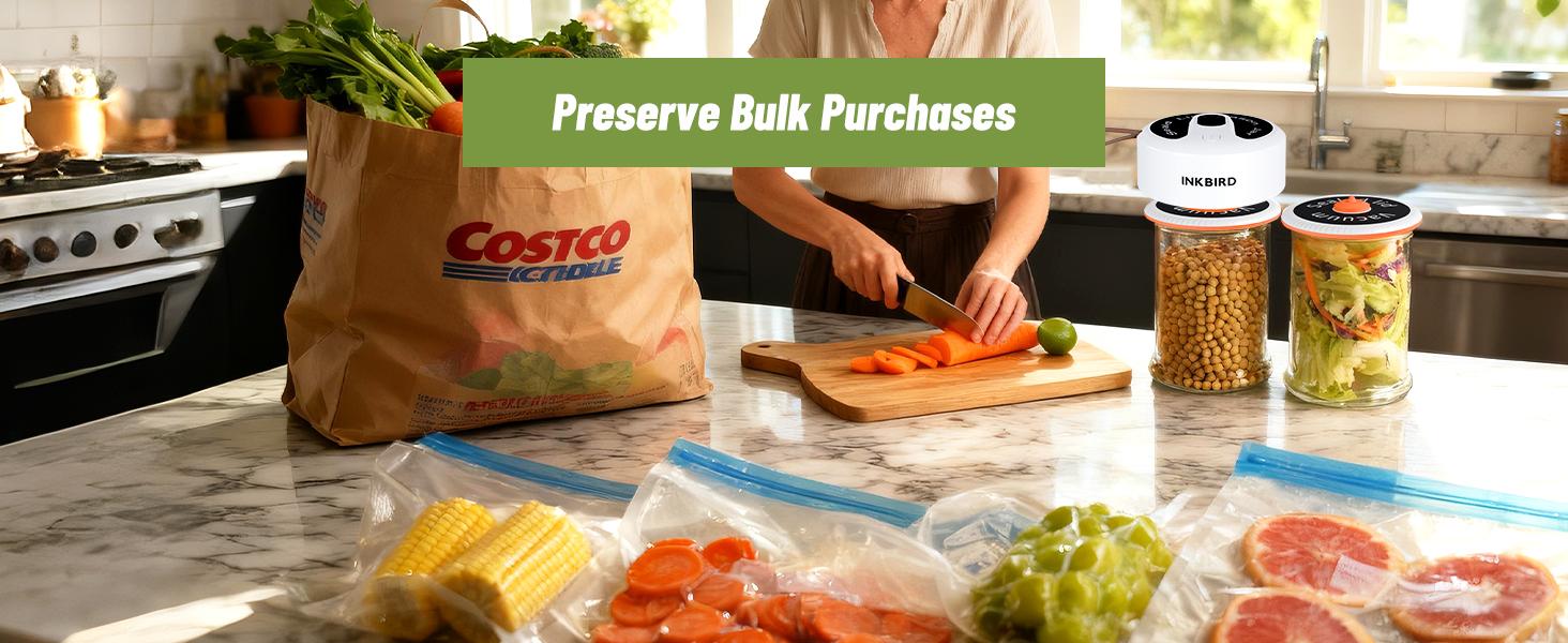 INKBIRD Compact Vacuum Sealer Handheld Portable with 60Kpa Suction USB Rechargeable-Spring glow up