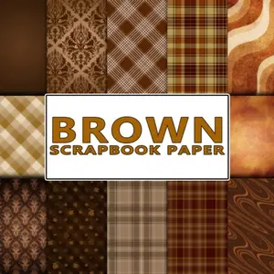 Brown Scrapbook Paper: Vintage Art Double Sided Sheets for Scrapbooking, Junk Journals, Origami & Crafting projects, DIY Paperback – February 18, 2023