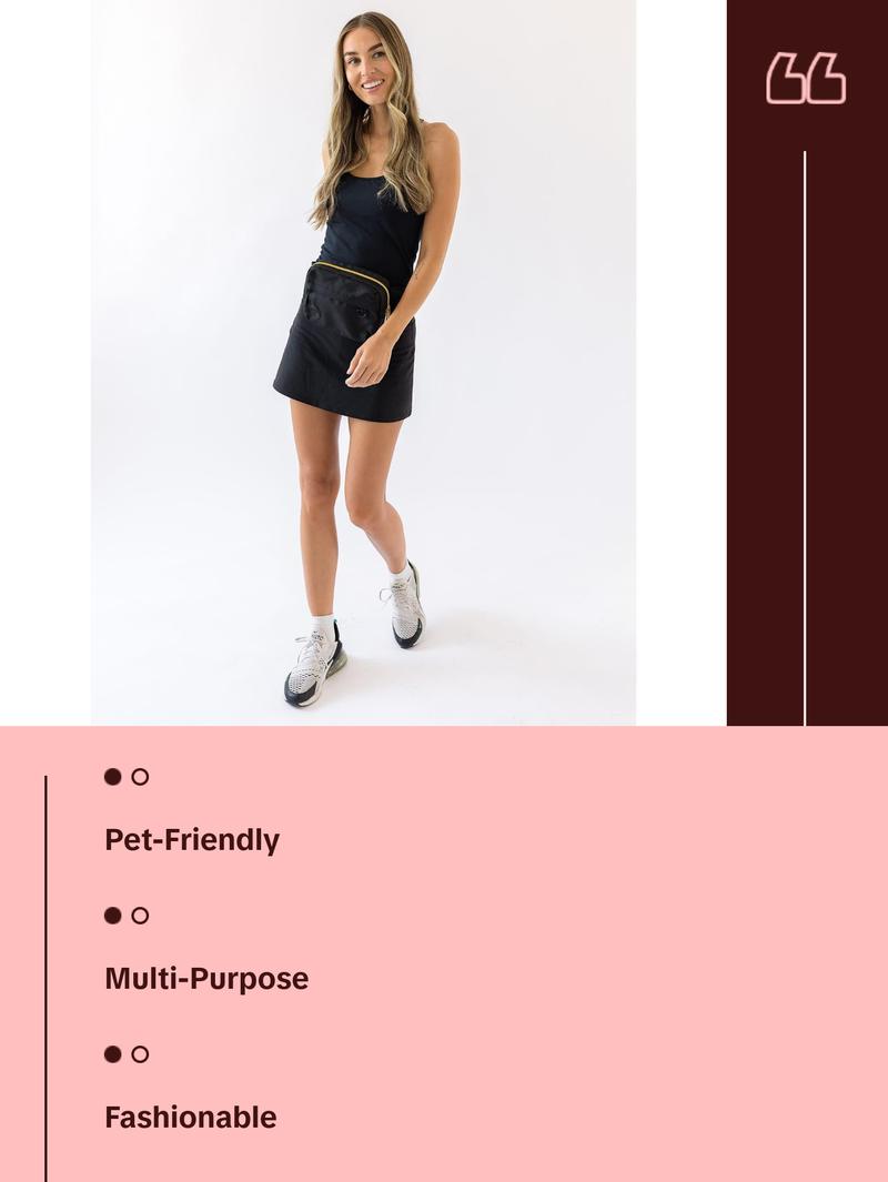 Tushbaby Mini Crossbody Bag for Daily Use, Slim Design, Secure Zip Compartments, Adjustable Fit, Lightweight and Stylish