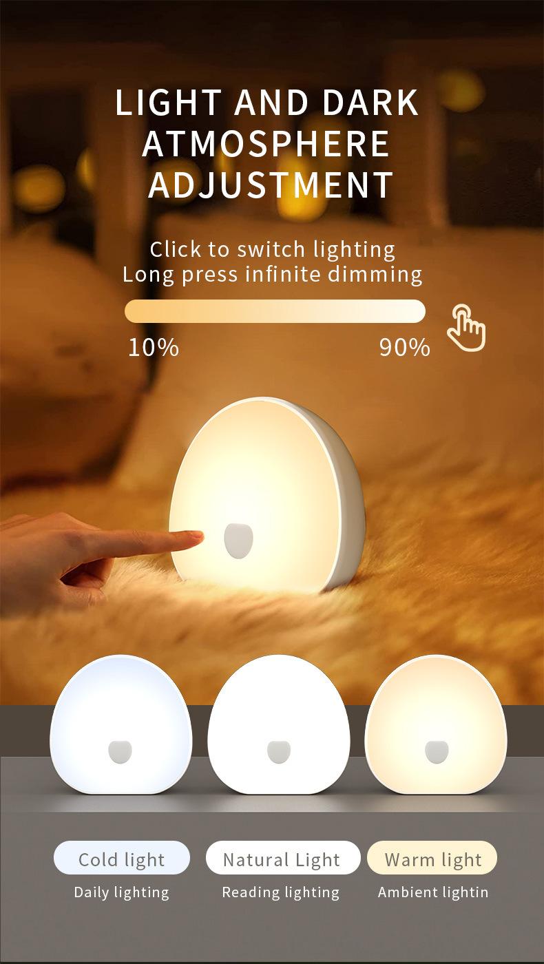 Portable White Noise Sleep Aid Machine, USB Rechargeable Night Light with 9 Soothing Sounds, Sleep Aid Lamp for Home Bedroom, Nightlight for Bedroom-MM