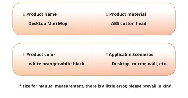 Mini Foldable Mop - No Hand Wash Deep Clean Wet Dry One Hand Use with Replacement Sponge Head for Effortless Home Cleaning Use on Kitchen Countertops Glass Bathroom & Car Interior Household