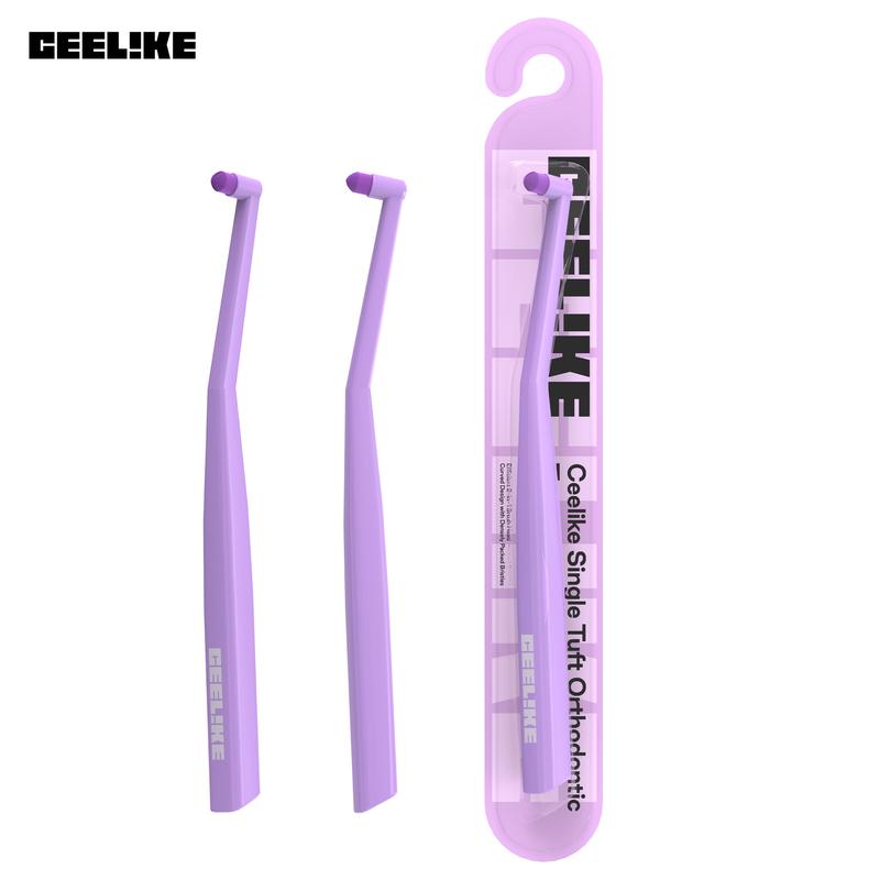 CEELIKE End Tuft Toothbrush - Soft Fine Bristles | Braces-Specific Design, Precise Cleaning for Hard-to-Reach Spots, Teeth & Gums Care