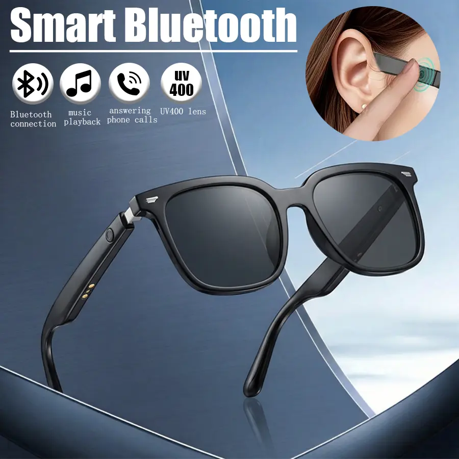 Father's Day and Summer Festivals:Smart Bluetooth sunglasses. With Bluetooth connectivity, UV400 lenses, and magnetic charging, they are the perfect choice for driving, running, cycling, and other activities, and are easy to carry.