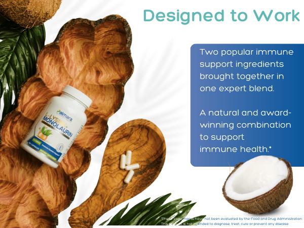 L-Lysine + Monolaurin 600mg – Immune and Digestive Support 1:1 Ratio, 100 Capsules | Palmara Health L-Lysine + Monolaurin 600mg – Immune and Digestive Support 1:1 Ratio, 100 Capsules | Palmara Health