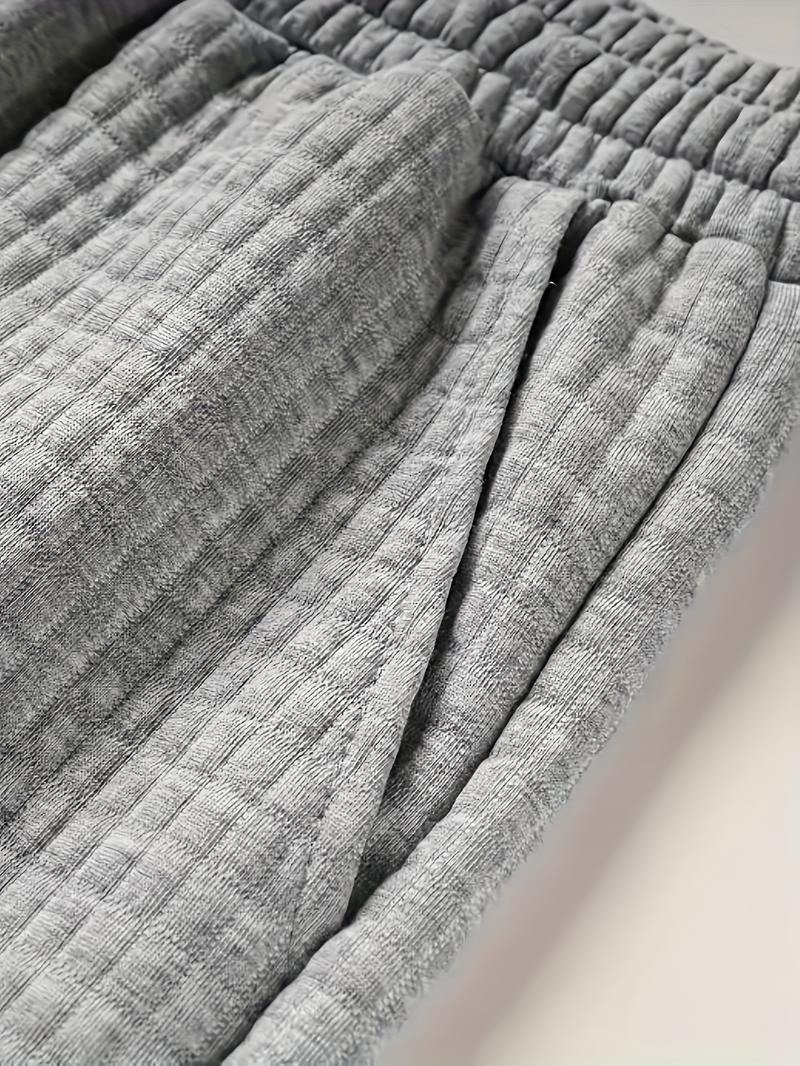 Plus Size Men's Waffle Knit Shorts - Elastic Drawstring Waist Casual Summer Shorts with Stretch, Breathable Soft Fabric, Solid Color Versatile Plus Size Men's Shorts Gray Mens Tropical Plus Size Men's Waffle Knit Shorts - Elastic Drawstring Waist Casual Summer Shorts with Stretch, Breathable Soft Fabric, Solid Color Versatile Plus Size Men's Shorts Gray Mens Tropical