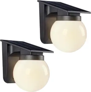 Solar Outdoor Wall Light Wall Mounted Exterior Lighting Fixtures Porch Sconce with 3 Levels Brightness IP65 Waterproof Outside Solar Light for House Patio Front Door Entryway