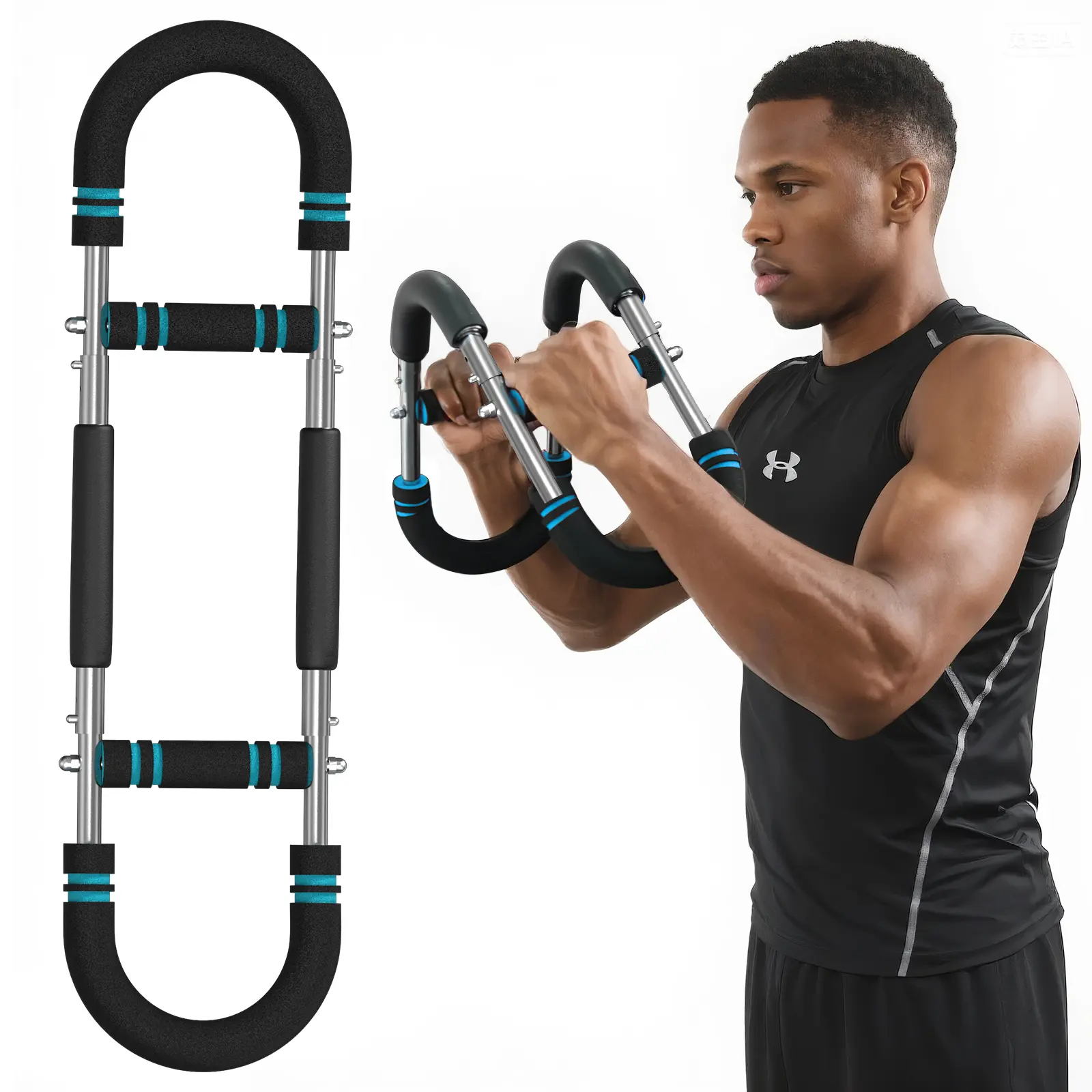 RELIFE Twister Arm Exerciser – Adjustable Resistance Chest Strengthener, Portable U-Shape Alloy Steel Exercise Equipment for Home Gym, Home Workout Gear Targeting Arms & Shoulders, Strength Workout Equipment, Home Gym Equipment tiktokshopbacktoschool
