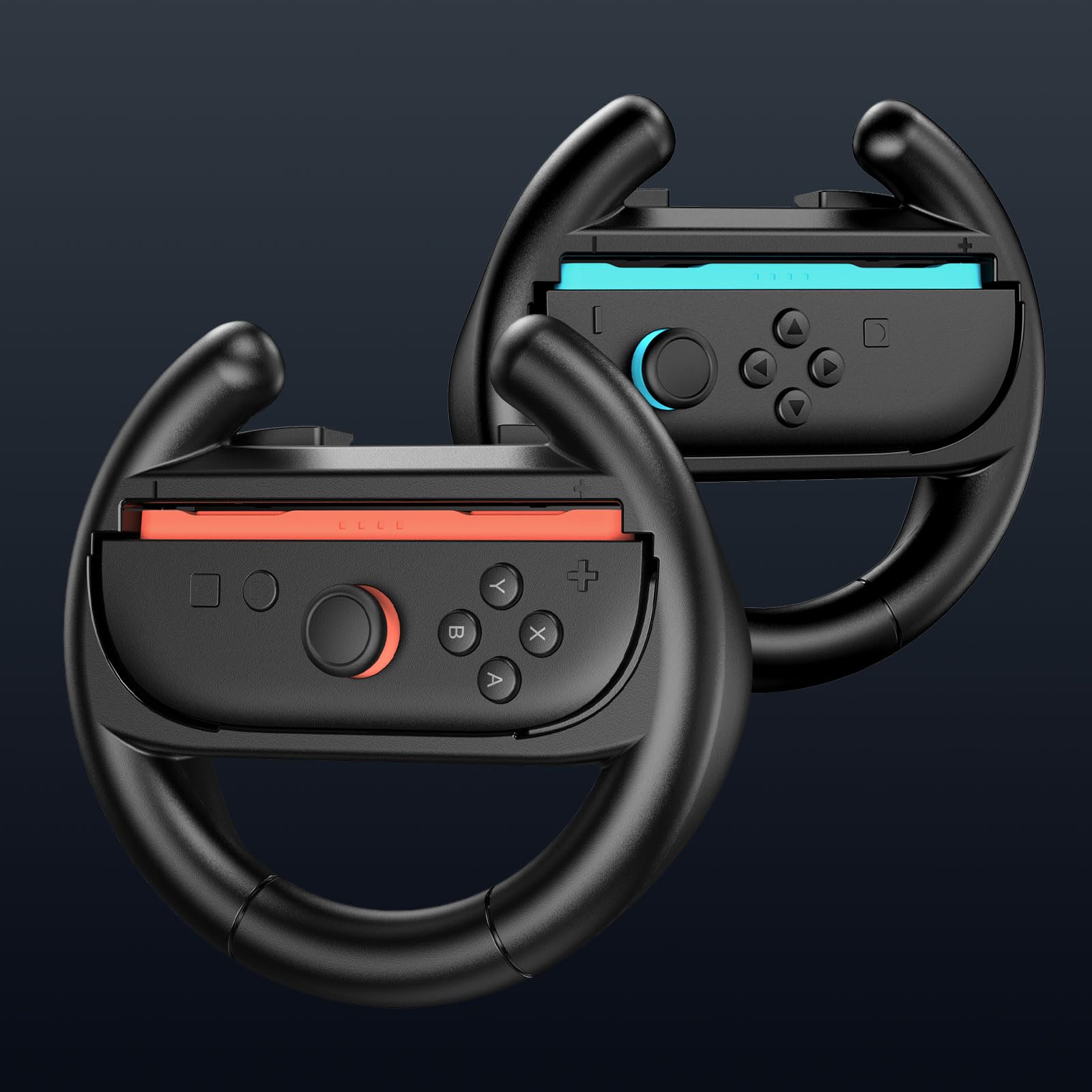 Case for Switch 2 Accessories Bundle with Switch 2 Dockable Protective Cover Switch 2 Tempered Film,Switch 2 Racing Wheels Joycon Grip Cover for  Switch 2 Controller