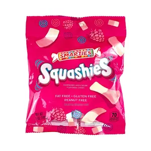 Smarties Squashies Gummi Candy - Raspberry And Cream