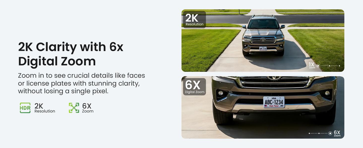 HomiQ Life Window Security Camera 3MP 2K, Indoor WiFi Cameras 2.4GHz/5GHz with Colorvue AI Color Night Vision, Motion & Person Detection with Auto-Focus , Easy Installation, 24/7 Recording Works with Alexa & Google Home