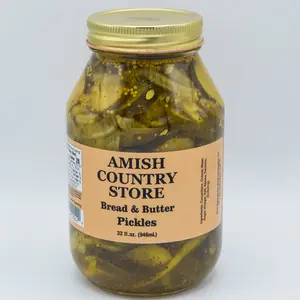 Old-Fashioned Bread & Butter Pickles (32 oz) | Amish Country Store