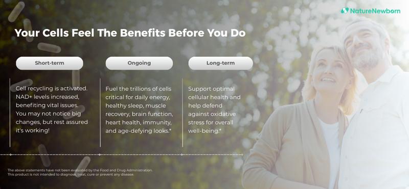 Naturenewborn NR1000 - High Purity NAD+ Supplement forTriple Anti-Aging, Energy, Focus - 60 Count - Vitamin & Wellness Dietary Healthcare Edible Nutrition Fitness