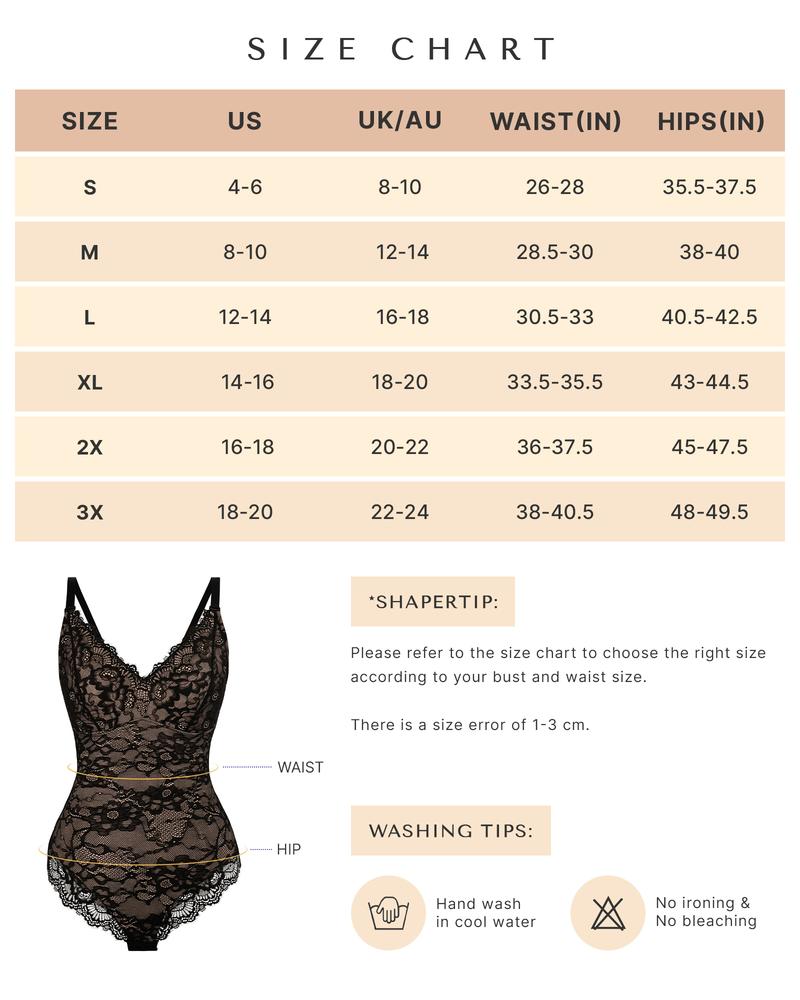 Shapellx AirSlim Lace Smooth Full Body Shapewear for Women Thong Design Tummy Tucking Bust Lifting Comfort Sculpting Snatched Waistline Sexy