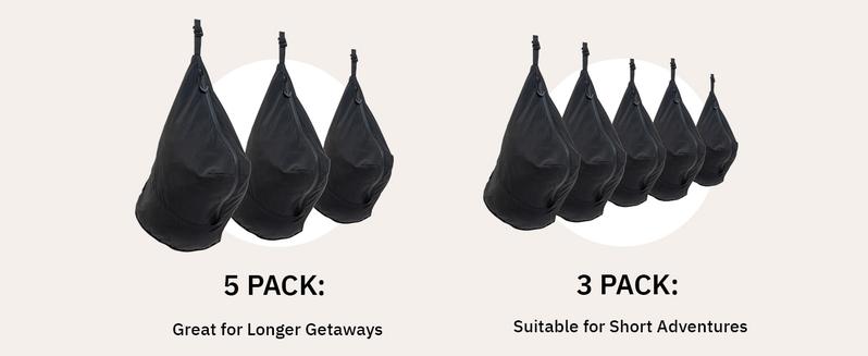 trtl Packing Pods - Packing Cubes for Travel - Made with Water-Resistant Material - Comes with Small, Medium, and Large Cubes