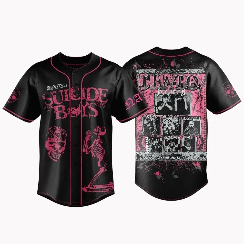 $uicideboy$ Greyday 2026 North American Tour Jersey, Hiphop Inspired Limited Edition Jersey, Sport Apparel Gift Knitted