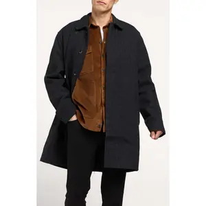 Slate & Stone Herringbone Mac Coat