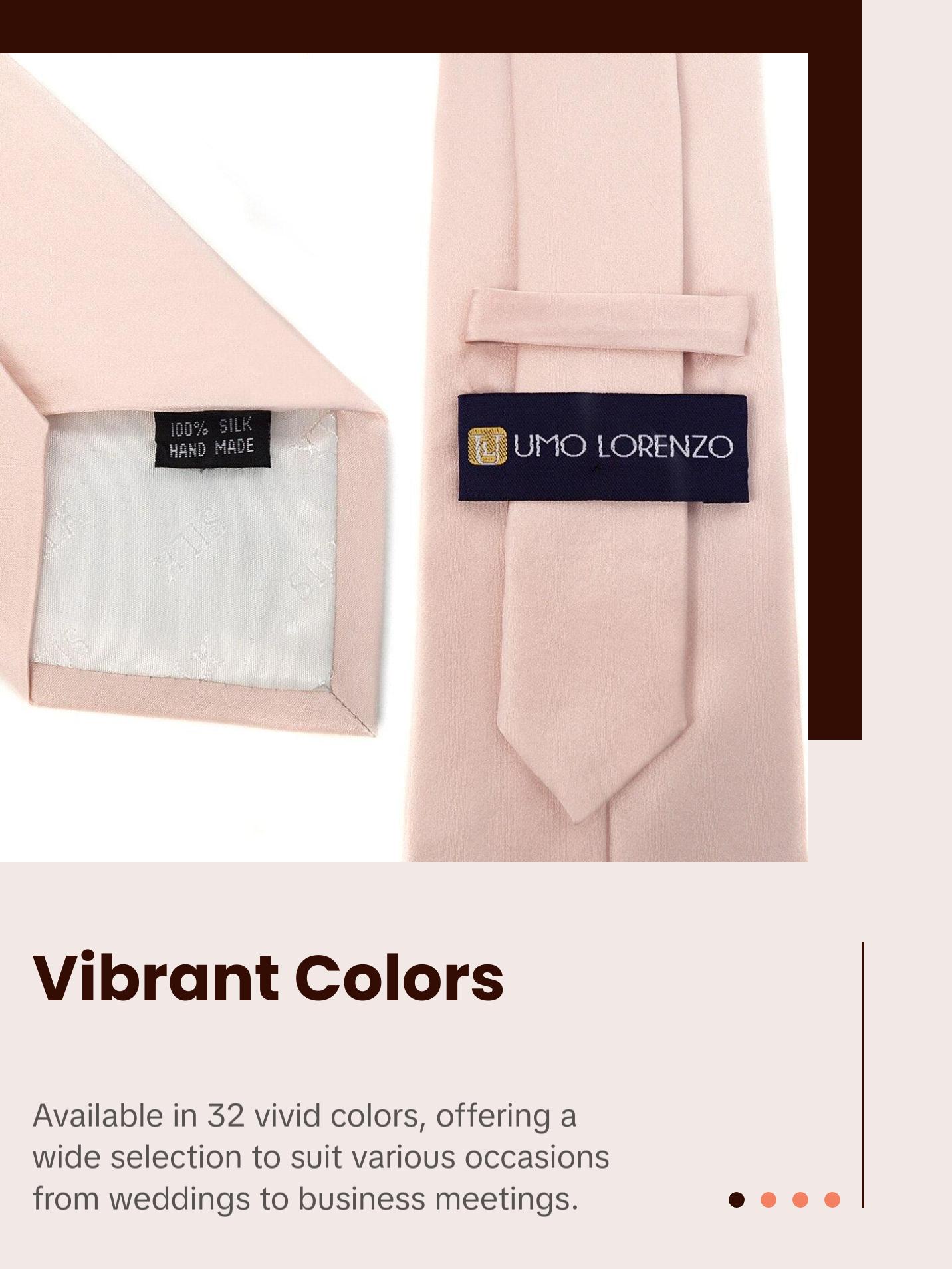 Luxury Silk Satin Tie - 32 Vibrant Colors, Perfect for Weddings, Business & Special Events