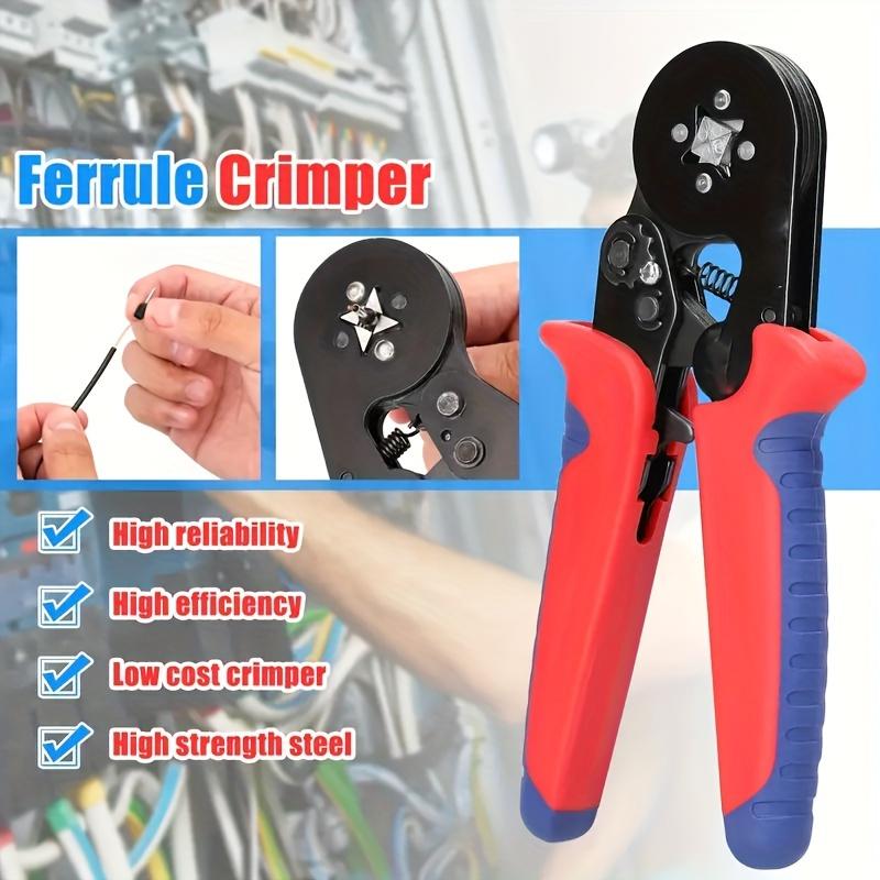 Multifunctional Wire Terminal Crimping Tool Kit with 1200 Pieces, Durable Carry Box, Ergonomic Design for DIY Projects, Heavy-Duty Wire Pliers, Hand Tool for Vlogging Tasks