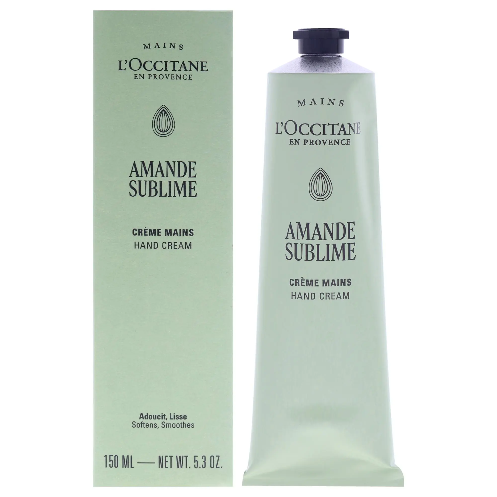 L'Occitane Almond Sublime Hand Cream - Unisex, Daily Use, Aroma Scent, Contains Almond, 5.3 fl oz Cream