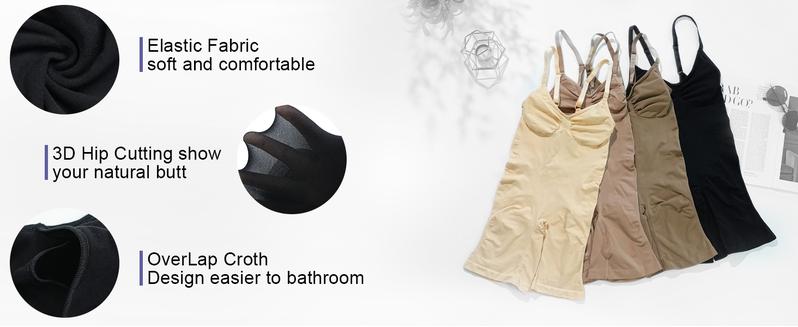 SHAPERX Tummy Control Seamless Shapewear Full Body Women's Bodysuit Ultra Stretch Fabric Customizable Fit Breathable Mesh Design Comfortable Fit