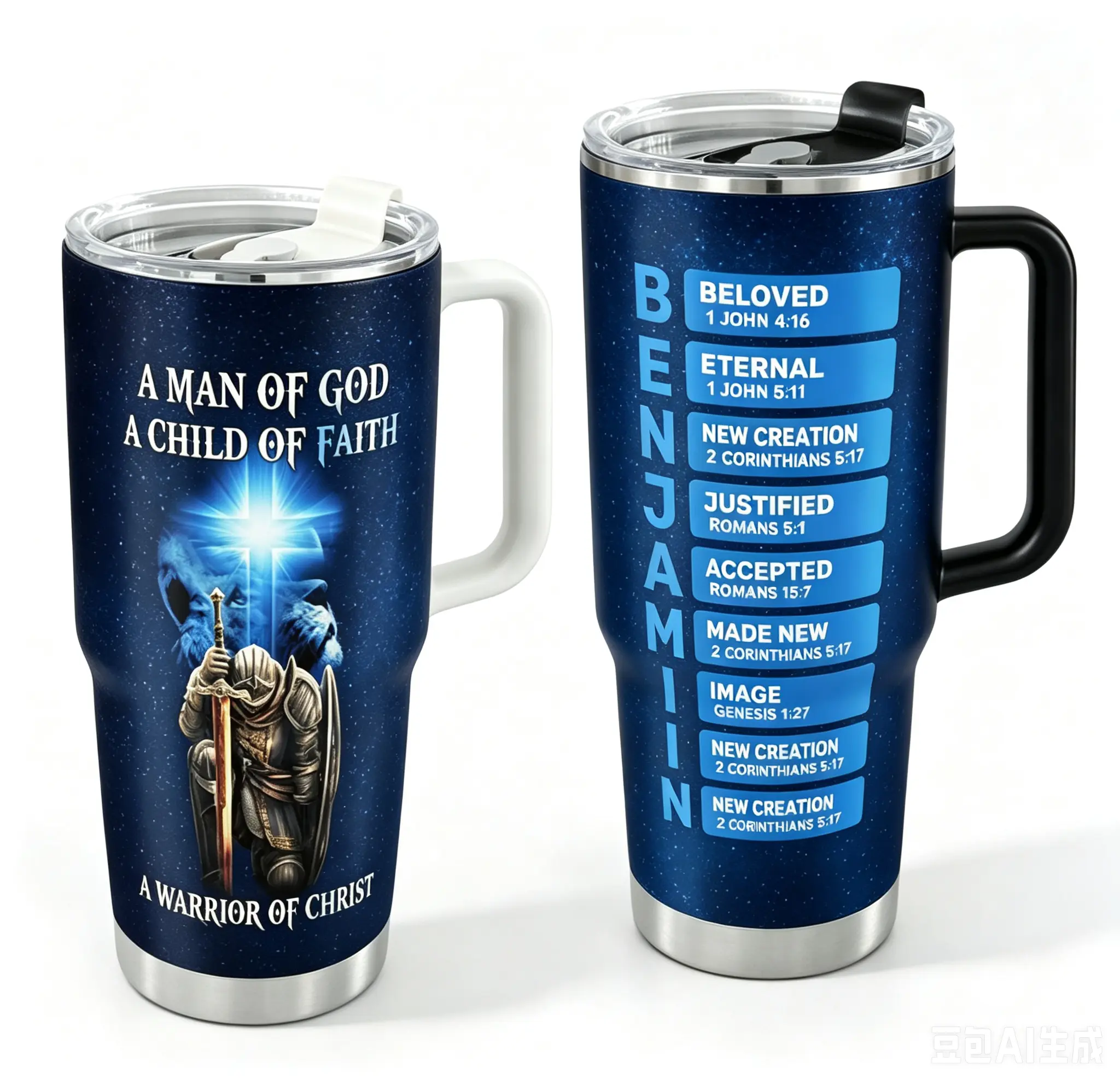 1PC big capacity 40oz A Man Of God | Personalized Stainless Steel   thermal   thermal thermo tumbler