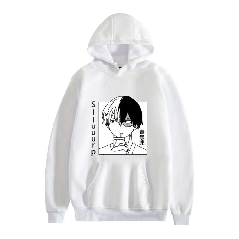 Anime Hoodie MHA Bakugou Katsuki BNHA Cospay Costume Pullover Sweatshirt Unisex Graphic Tees Top Streetwear Summer Casual Style Gift for Anime Fan Lover