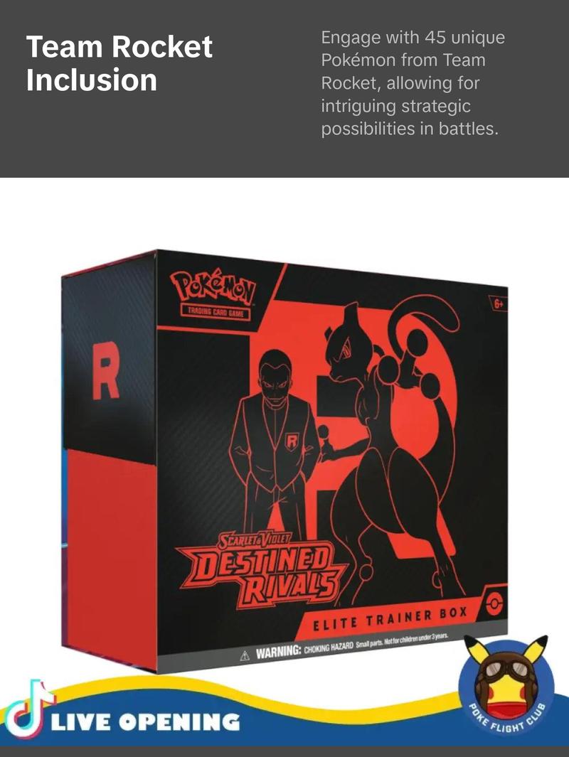 Pokemon English SV10 Destined Rivals Booster CARDS LIVE OPENING