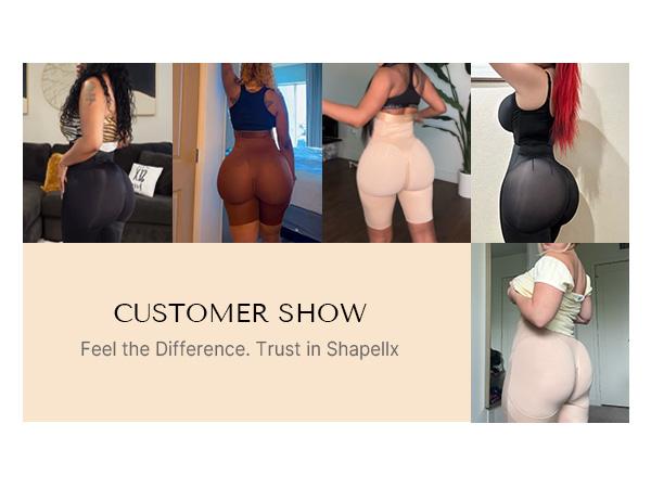 Shapellx AirSlim Brand Logo Shaping High-Rise Shorts Tummy Tucking Butt Lift Comfort Shapewear Basic Fajas Colombianas Womenswear