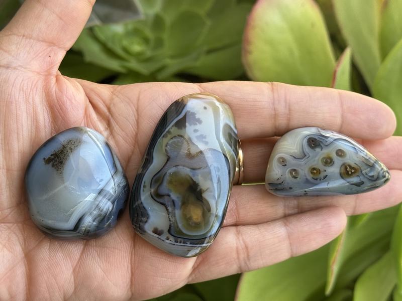 Dendritic Agate Stones Decor Ornaments
