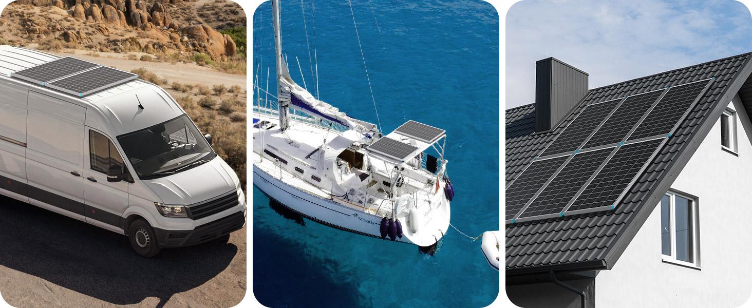 Renogy 200W Solar Panel 24V | 25% High-Efficiency N-Type, 16BB Solar Panel for RV, Marine, Rooftop, Farm & Off-Grid Applications