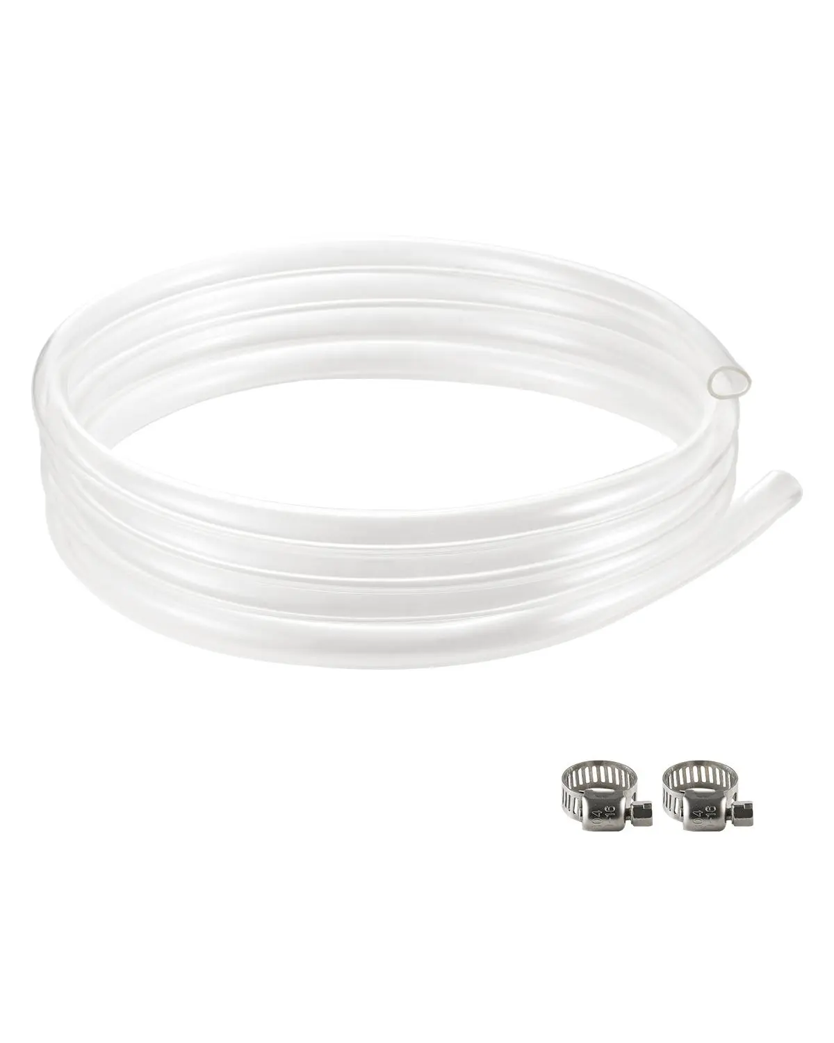 【Summerfinds】VEVOR Clear Vinyl Tubing,1/2" ID x 5/8" OD10FT Plastic PVC TubingFlexible and Cuttable Clear Hose1/16 in Wall ThicknessHigh-strength PVC Material for Aquarium Irrigation Swimming Pool Lab