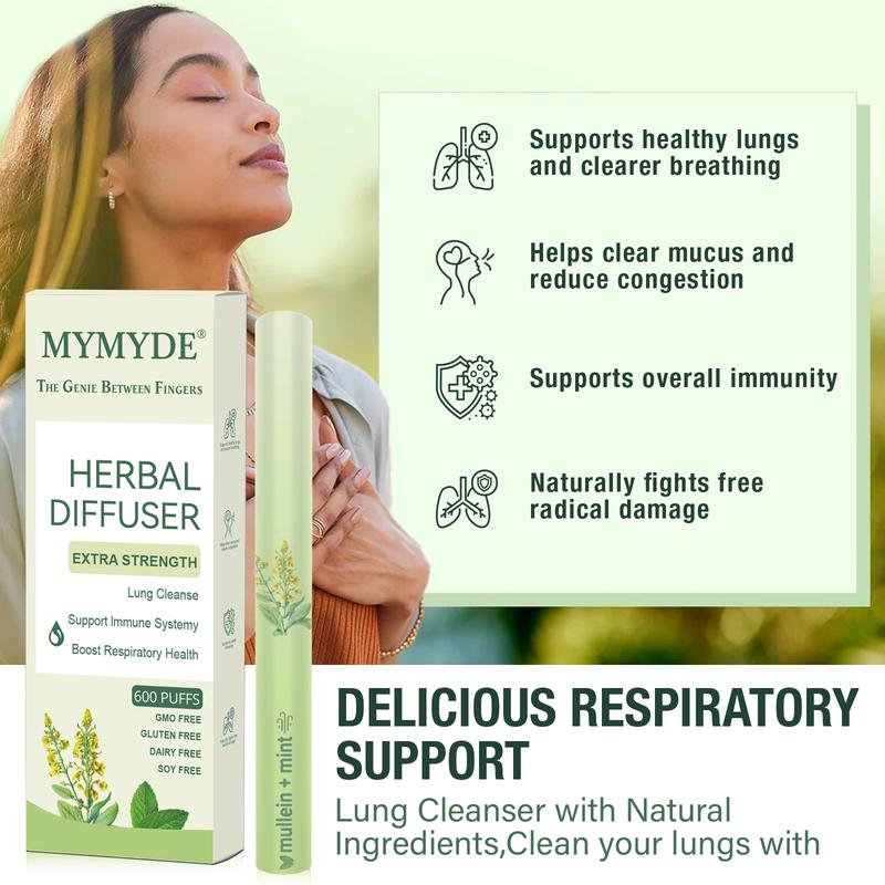 MYMYDE Thyme and mint extracts for lung detoxification and oral air freshening, herbal diffusion pen relaxation TikTokShopBlackFriday