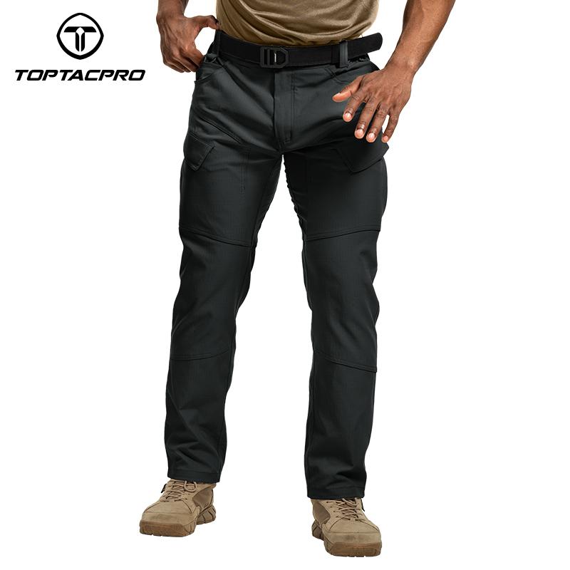 TOPTACPRO Men’s Tactica EDC Cargo Pant Waterproof Elastic Fabric Ripstop Versatile Outdoor Sweatpantsmen 8201 SpringStatements