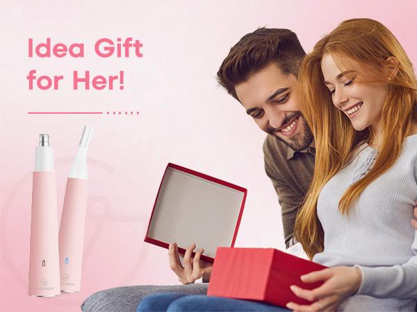 Facial - Nose Hair Remover: 2 in 1 Painless Electric Shaver and Nose Trimmer - Rechargeable Hair Removal Tool Smooth Comfort