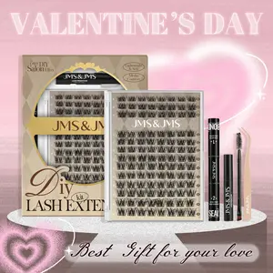 3D Baby Sofia Kit l JMS&JMS Long-Lasting Bond&Seal 8-18mm Eyelash Cluster DIY Lash Extensions at Home Makeup Cosmetic with Natural Lash Look Soft Lightweight