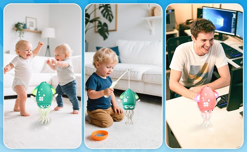 Dancing Octopus Baby Toy Electric Crawling Octopus Tummy Time Toy Rechargeable Magic Dancing Music Squid for 3 4 5 6 Year Old Kids Boy Girl Funny Squid for Office Desk Decor Baby Sensory Play Dancing Octopus Baby Toy Electric Crawling Octopus Tummy Time Toy Rechargeable Magic Dancing Music Squid for 3 4 5 6 Year Old Kids Boy Girl Funny Squid for Office Desk Decor Baby Sensory Play