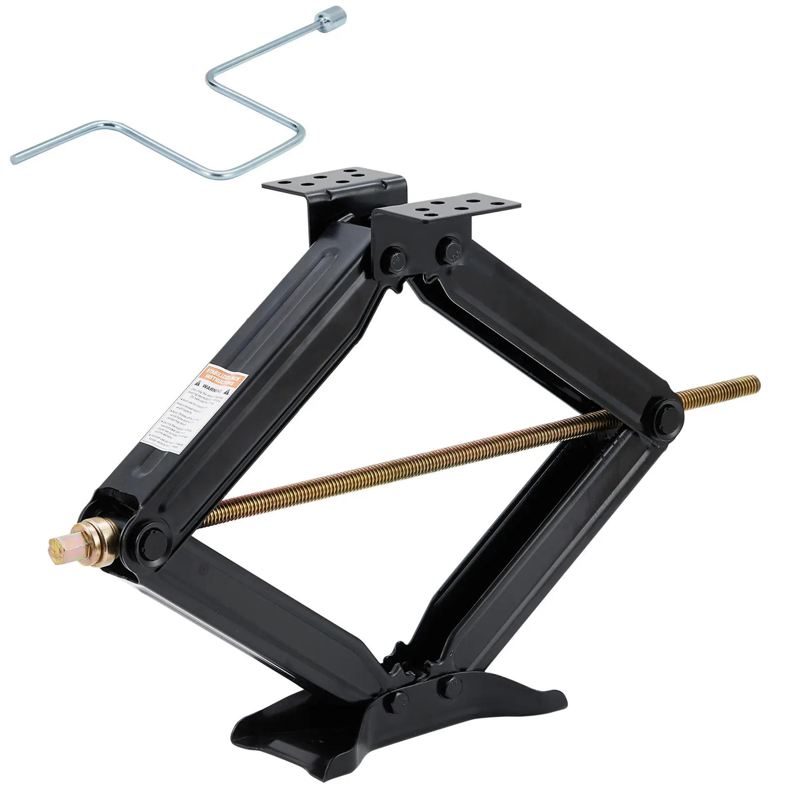 Adjustable 4"-24" Height,  RV Scissor Stabilizer Jacks Easy Crank for Camper, Trailer, Motorhome Leveling, , Heavy-Duty 5000lb Capacity No-Wobble Support –