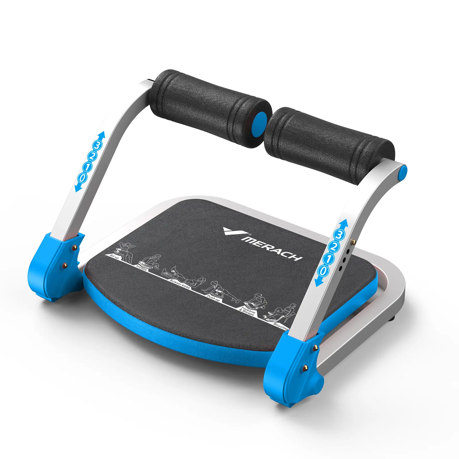 MERACH Sit-Up Exercise Equipment Ab Crunch Machine Roll-up Machine Abdominal Workout Machine for Home Gym Core Ab Exercise Trainer