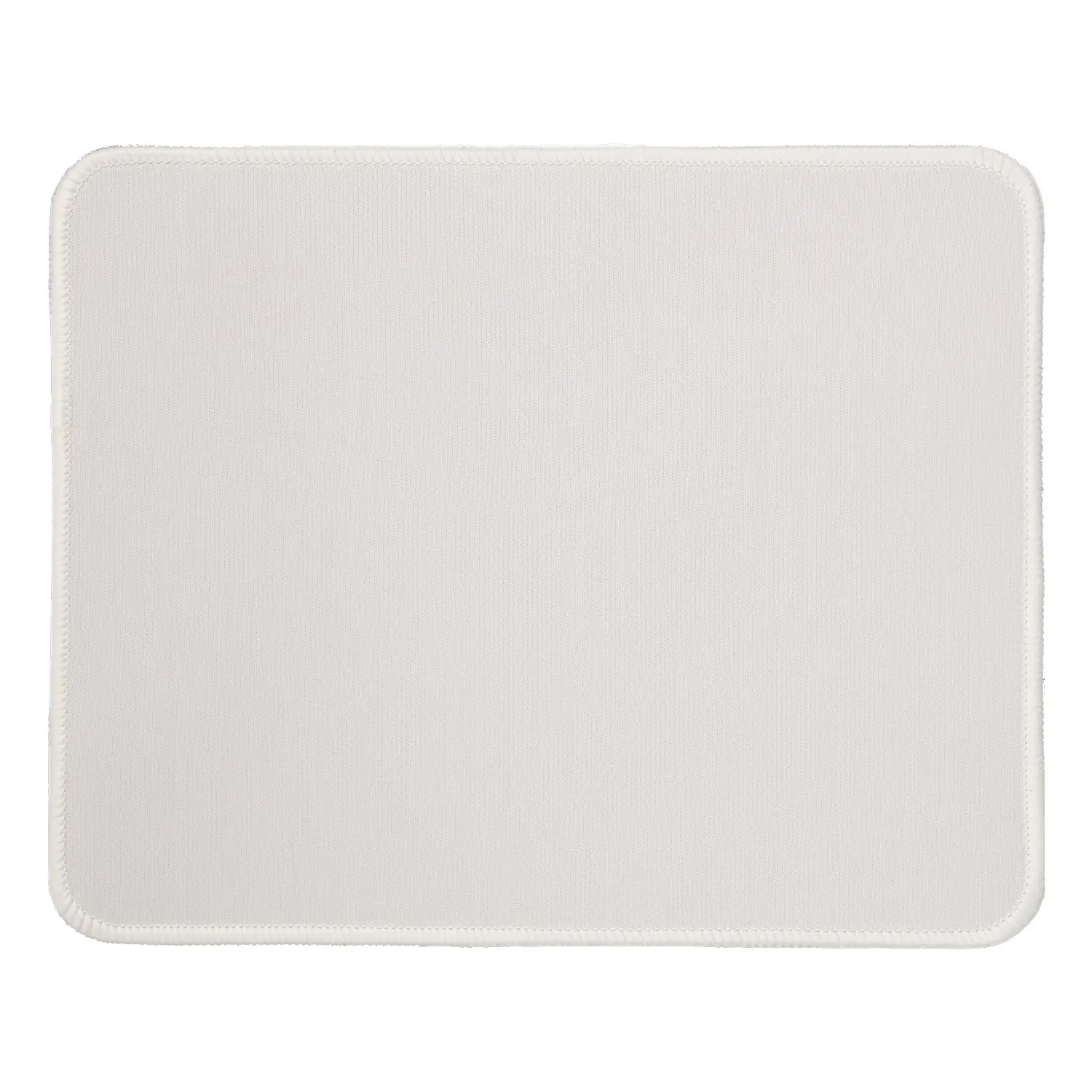 Kriture High-Quality Fabric Mouse Pad - Computer Mat with Cloth Texture, Durable Stitched Edges, Non-Slip Rubber Base, Waterproof Smooth Glide Surface, 10.2x8.3in 3mm White for Computers, Office Use