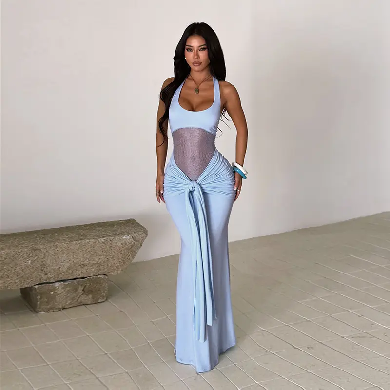 flowy halter dress - TikTok Shop