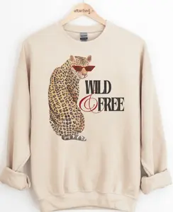 Wild & Free Leopard Graphic Top