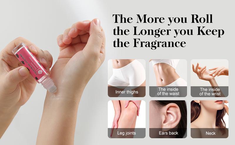 Pheromones Perfumes for Women, Long Lasting Sensual Grown-Up Floral and Fruity Fragrance, Travel Size, Rollerball with Sweet, Jasmine, Feminine Scent 0.34 oz (10 mL)