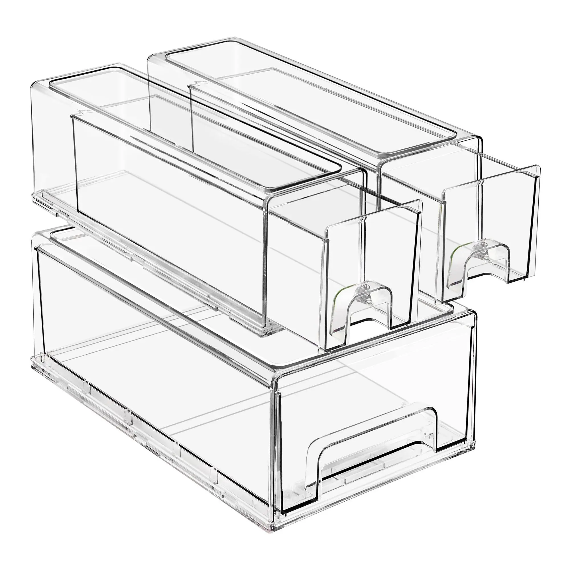Sorbus 3 Piece Fridge Drawers (1 Medium, 2 Sm all)