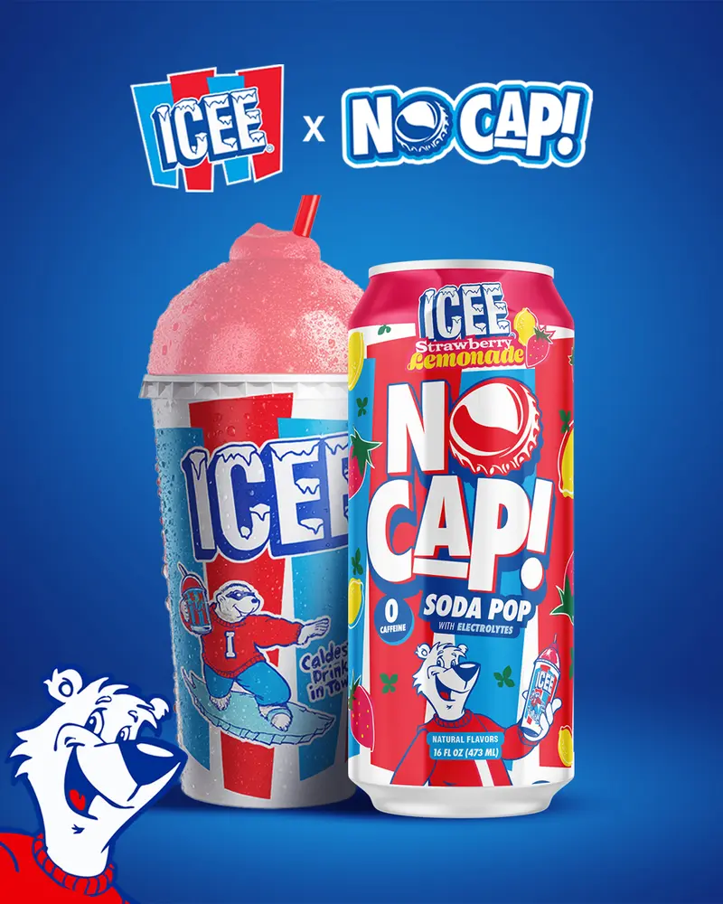 ICEE Strawberry Lemonade Flavor NO CAP! Soda Pop