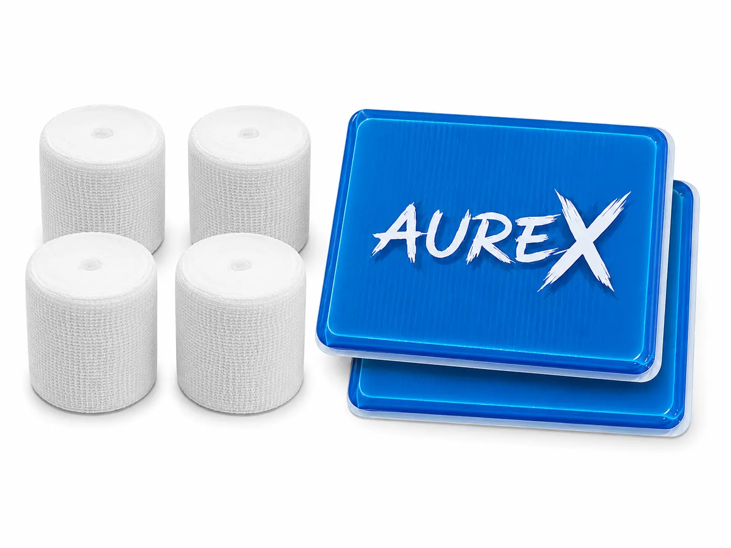 Aurex Boxing Gel Pads and Hand Wraps Set - Boxing Equipment for Sparring, Martial Arts Support Accessories