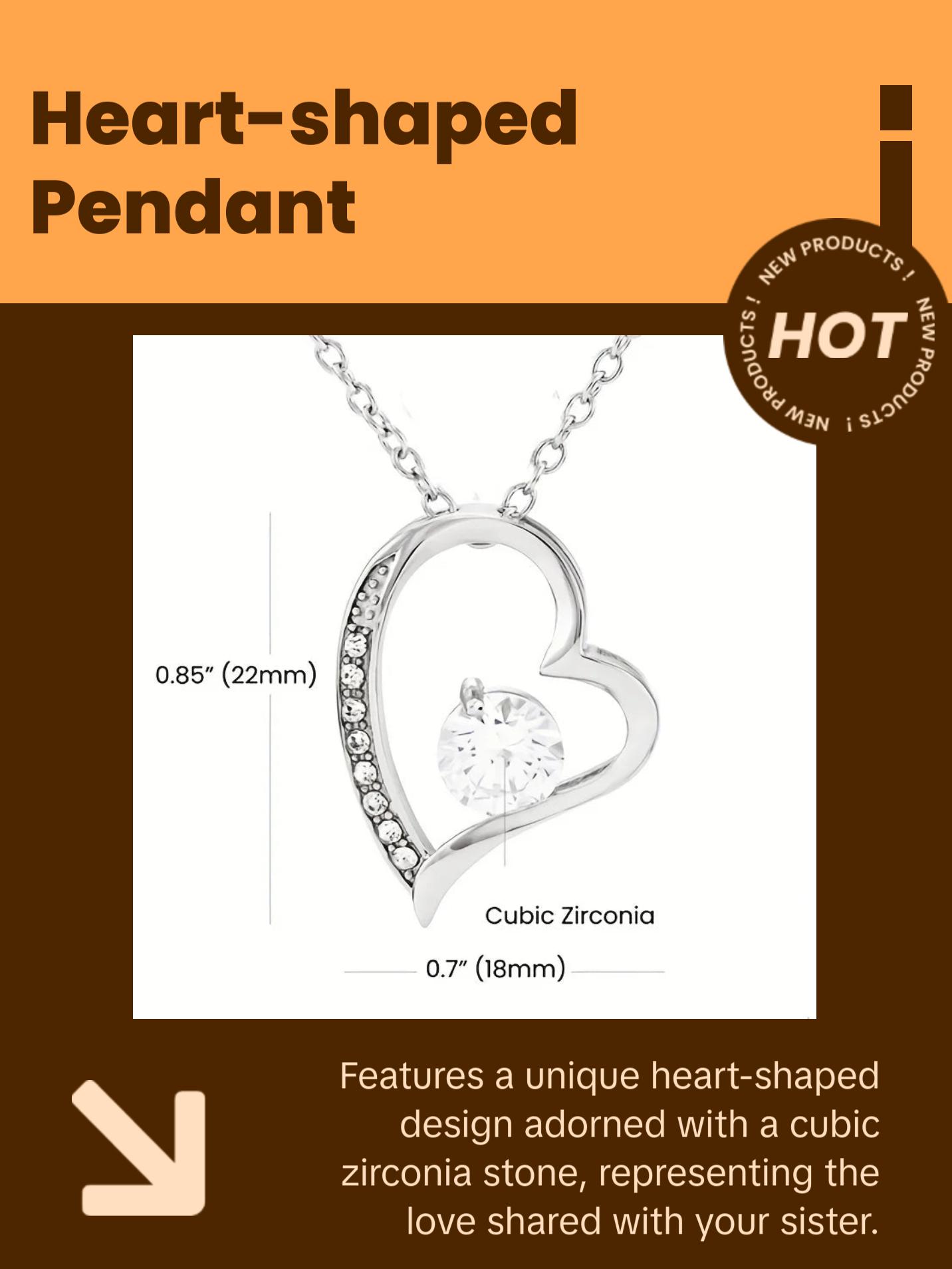 To My Sister Pendant