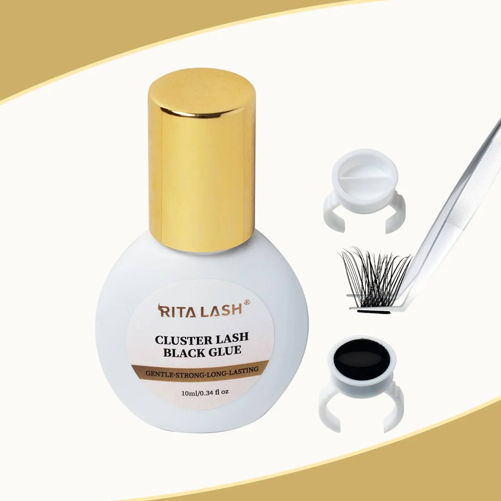False Eyelash Glue, Quick-Drying Lash Extension Adhesive for DIY Lash Extension, Cosmetic Tool for Women, Cluster Lash Glue, Eyelash Extensions