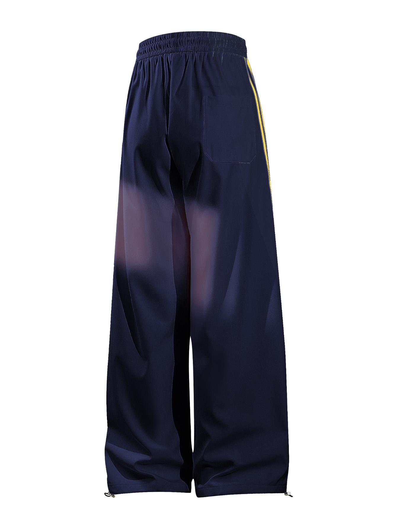 CCCMAI Men's color-block side stripe sports pants, all-season men's casual fashion trendy straight-leg pants with drawstring waistband, classic menswear sweatpants, loose casual pants, stylish activewear for men. Striped